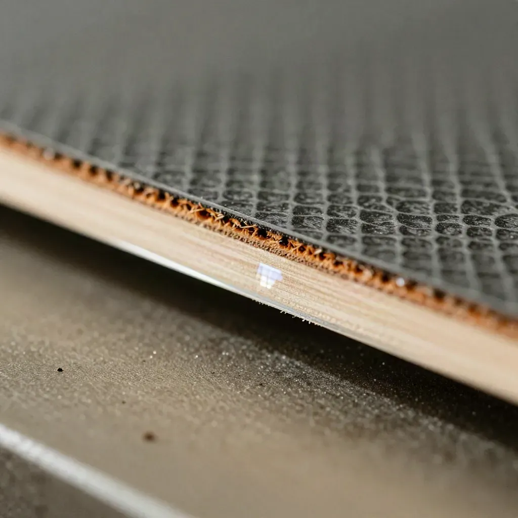 taglio laser su acero e plexiglass con nido d'ape in ombra